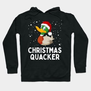 Christmas Quacker Cute Duck Christmas Hoodie